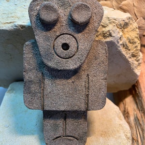 Moog &quot;the Magnificent&quot;. The powerful Shaman of Ai-Artificial Intelligence. Muse of promps. Ceramic, Mayan-Aztec-American Indian Inspired.