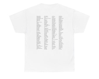 Vogue Quiz Short Sleeve T-Shirt With 178 Names