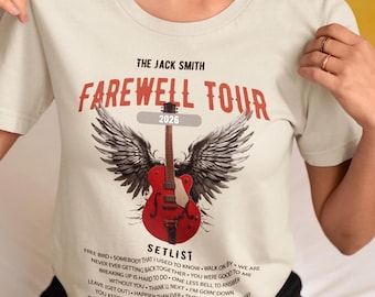 Personalized Retirement FAREWELL TOUR T-Shirt, Funny Music-themed Music Fan Retiree Gift
