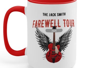 Personalized Retirement Rock Star Mug: Funny Farewell Tour Gift