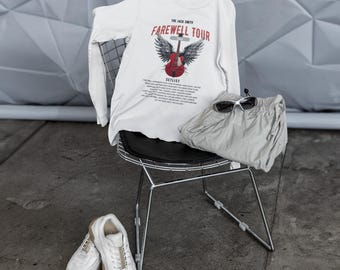 LONG SLEEVE Personalized Retirement Farewell Tour T-Shirt, Music-themed Retiree Music Fan Gift