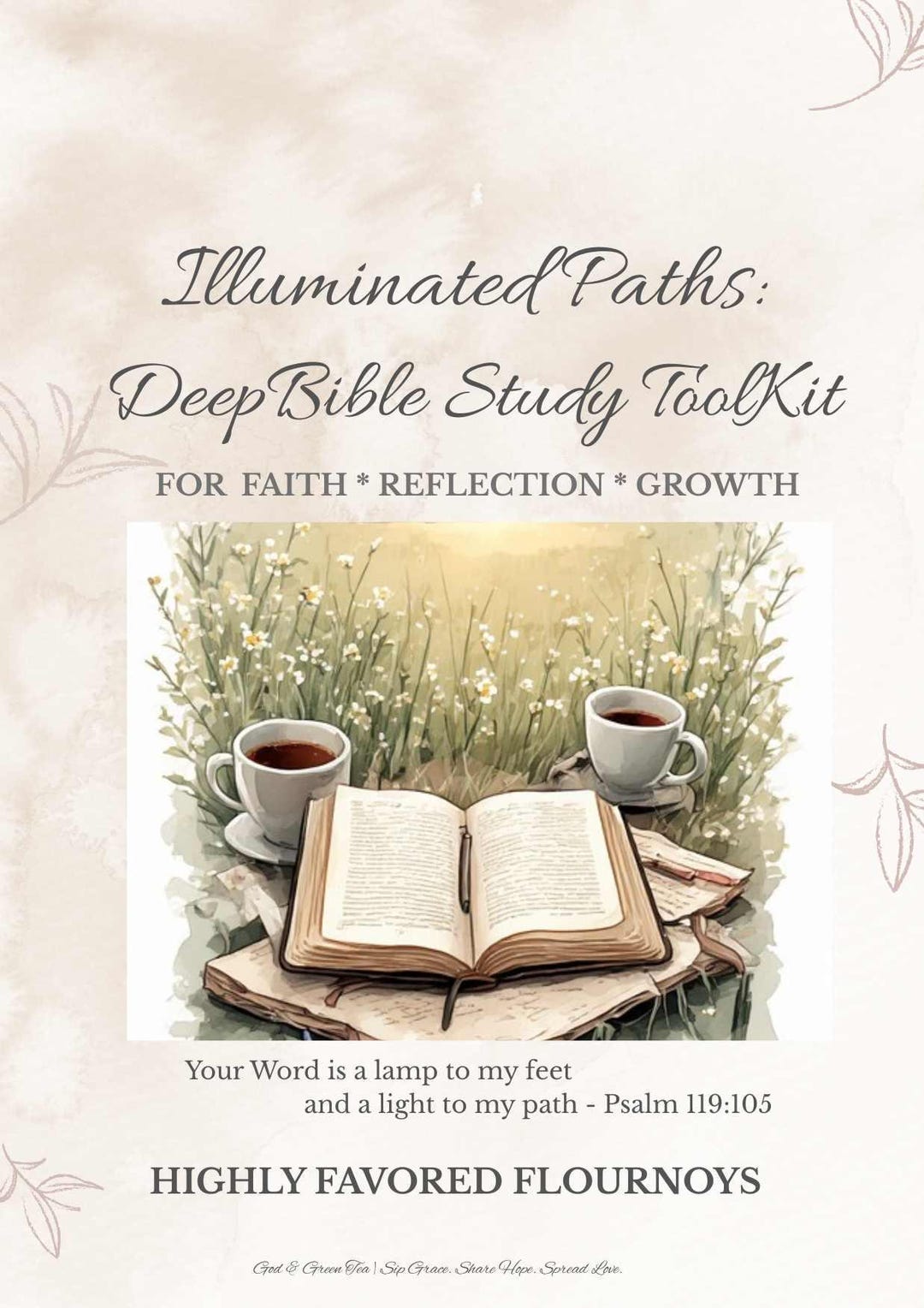 Deep Bible Study Toolkit Printable for Women | Illuminated Paths ...