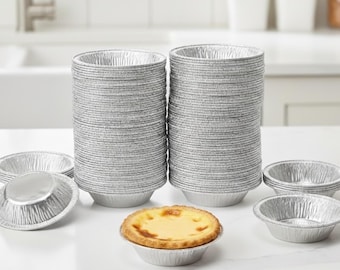 Mini Tart Pans - 3 Inch Disposable Aluminum Foil Pie Tins