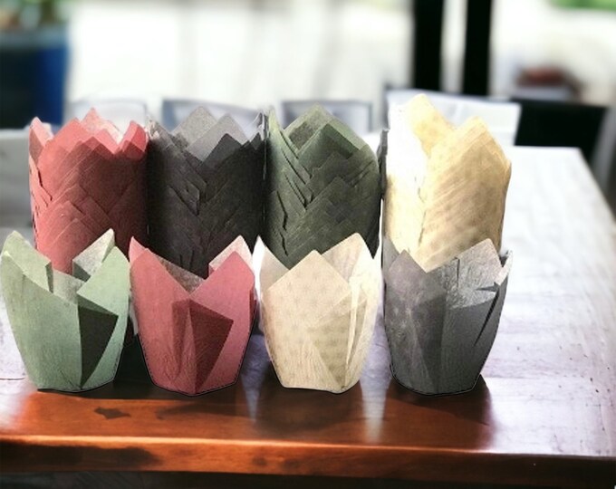 200 Pc Tulip Cupcake Popover Muffin Liners Baking Cups Etsy