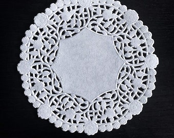 White Paper Lace Doilies, Round 5" Doily, Disposable Coasters, Cute Packaging Supplies