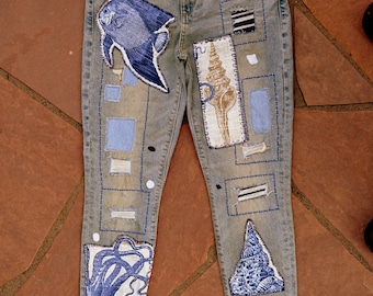 Verzierte Jeans