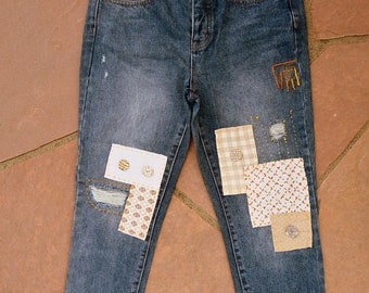 Handdekorierte Jeans