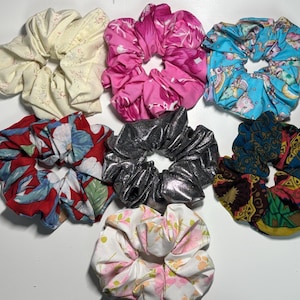 Jumbo Handmade Scrunchies for Thick Hair - Oversized 6&quot;