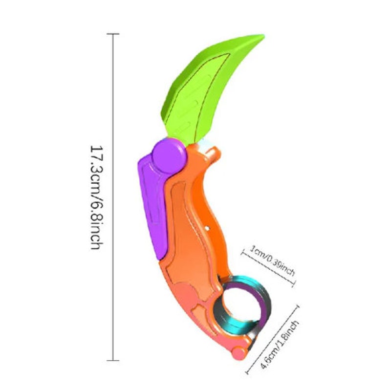 3D Printed Foldable Karambit Toy Knife Foldable Toy Claw Fidget Toy