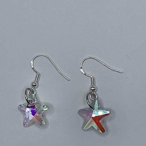 Handmade Chandelier Star Earrings