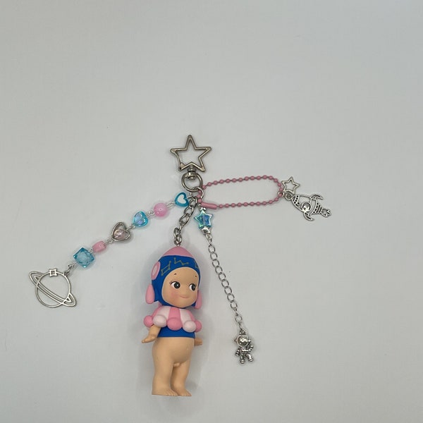 Rocket Ship Sonny Angel Keychain