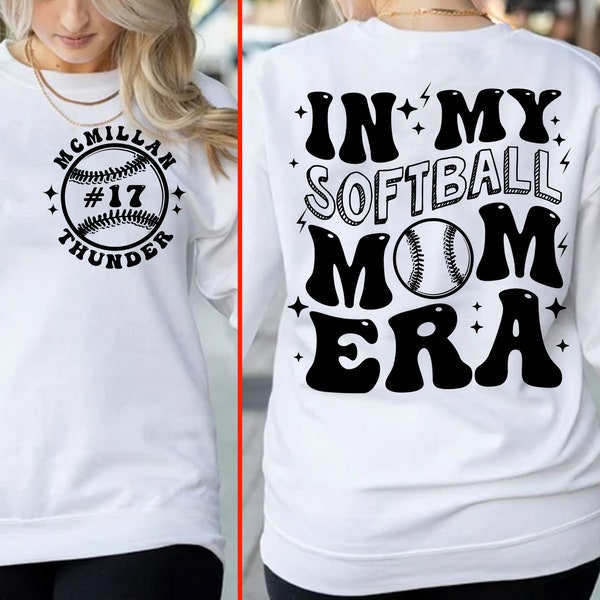 Personalized In My Softball Mom Era PNG, Softball Mom Png, Softball Png, Mom Png, Softball Mom Shirt Png, Funny Mom Shirt Png, Mom Life Png