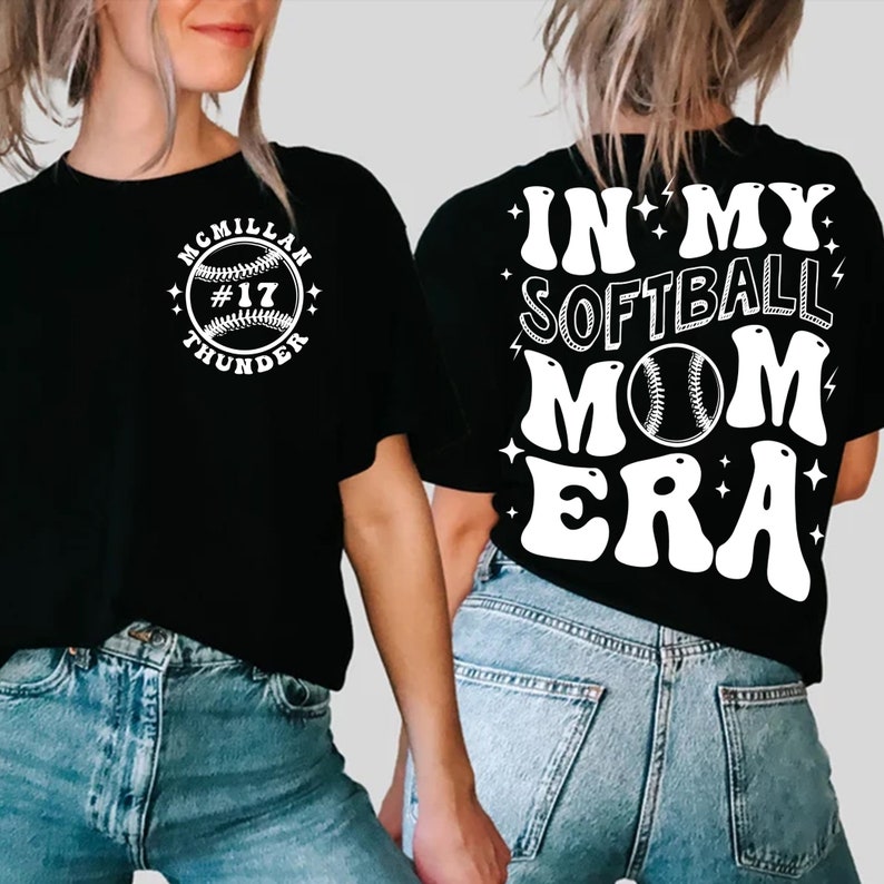 Custom in My Softball Mom Era PNG Softball Mom Png Softball - Etsy