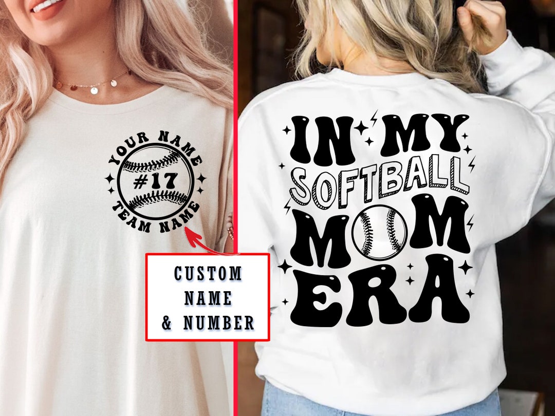 Custom in My Softball Mom Era PNG, Softball Mom Png, Softball Png, Mom ...