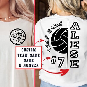 Custom Volleyball Team Png, Personalized Template, Volleyball mom Png, Volleyball shirt Png, Volleyball player Png