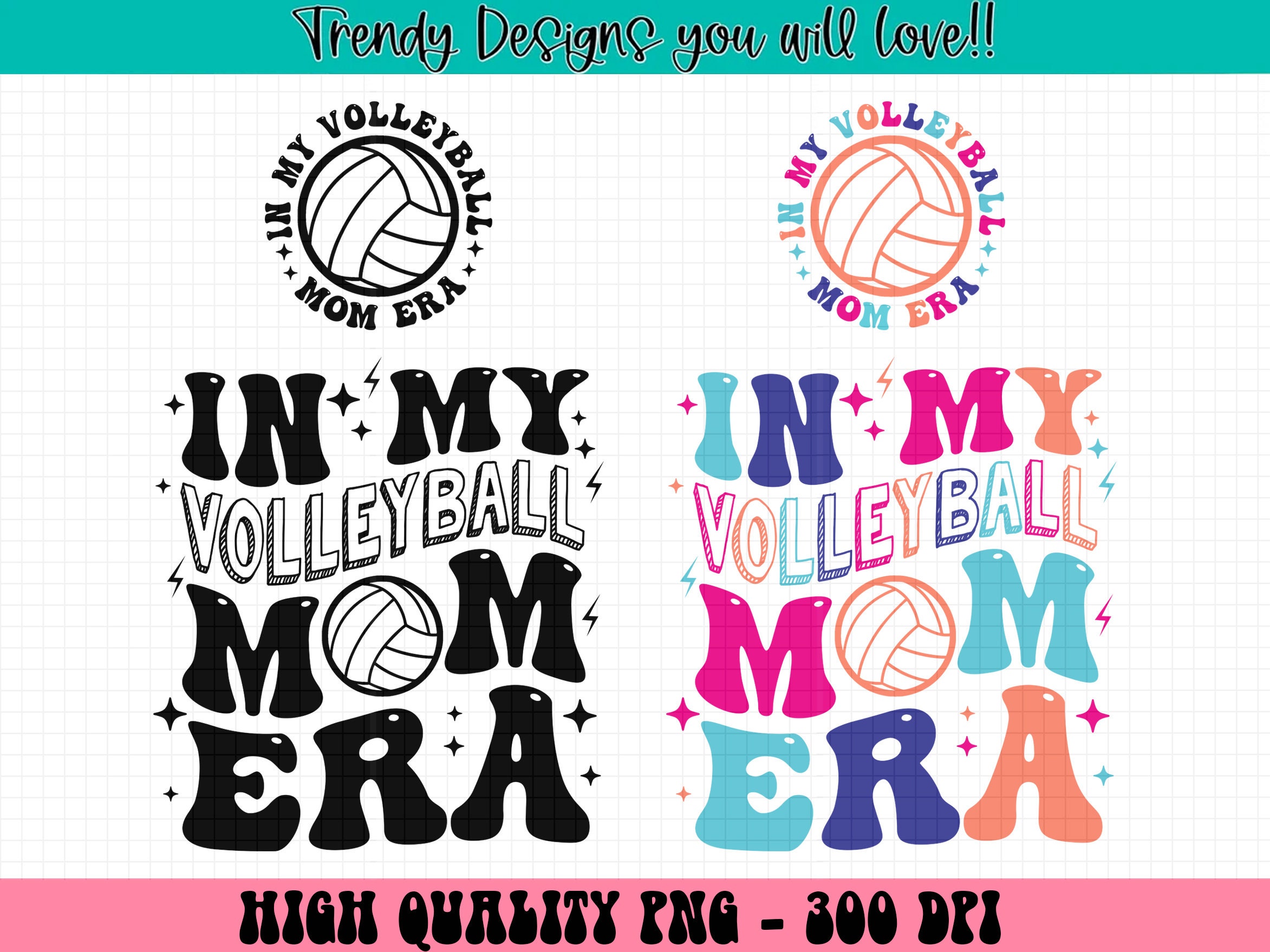 In My Volleyball Mom Era PNG Volleyball Mom Png Volleyball - Etsy