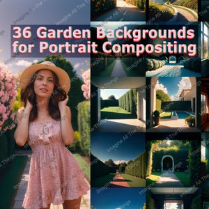 Garden Digital Backdrops for Composite Images