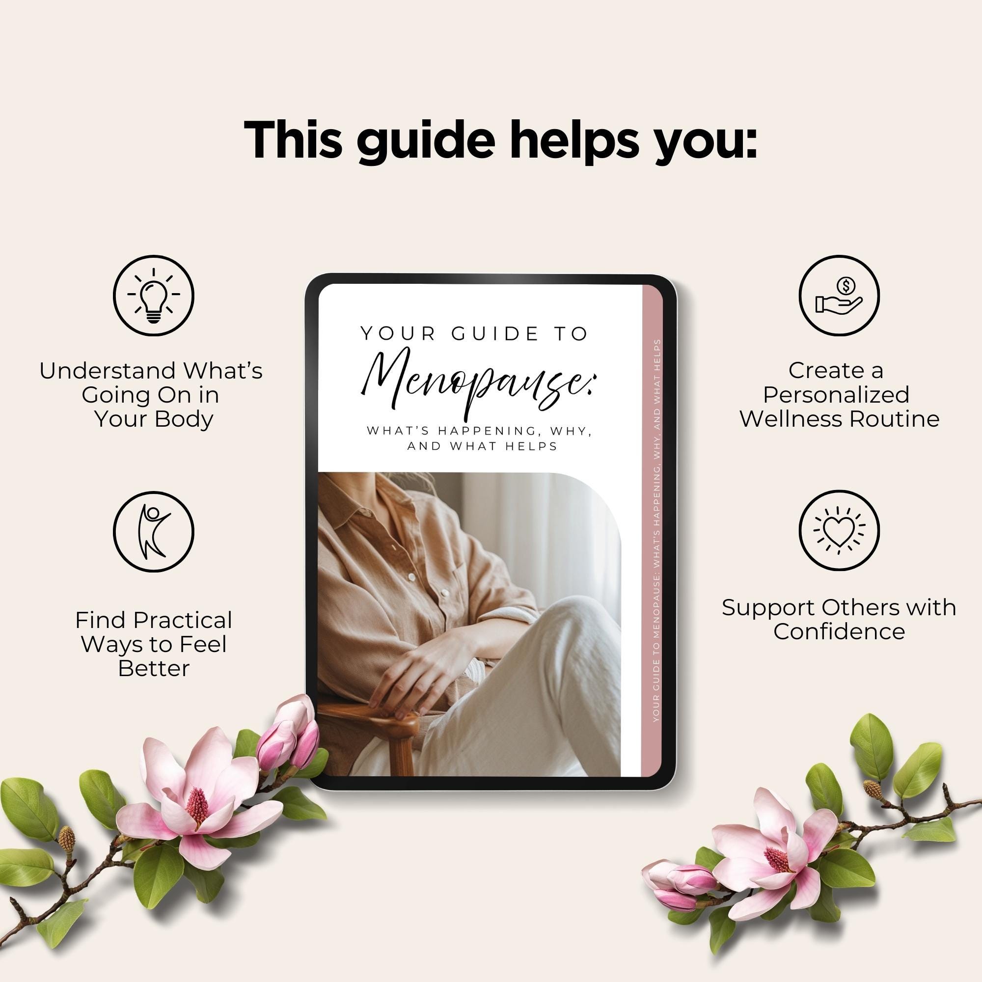 Menopause Guide: Symptom Relief & Hormone Balance (canva Template) - Etsy