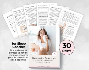 Overcoming Objections Guide, Sleep Consultant Coach, Client Conversion Tips, Sales Skills, Discovery Strategy Calls, Ebook, Instant Download