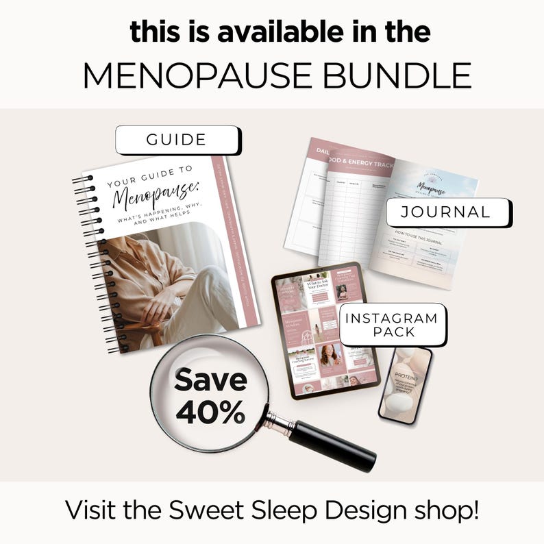 Menopause Guide: Symptom Relief & Hormone Balance (canva Template) - Etsy