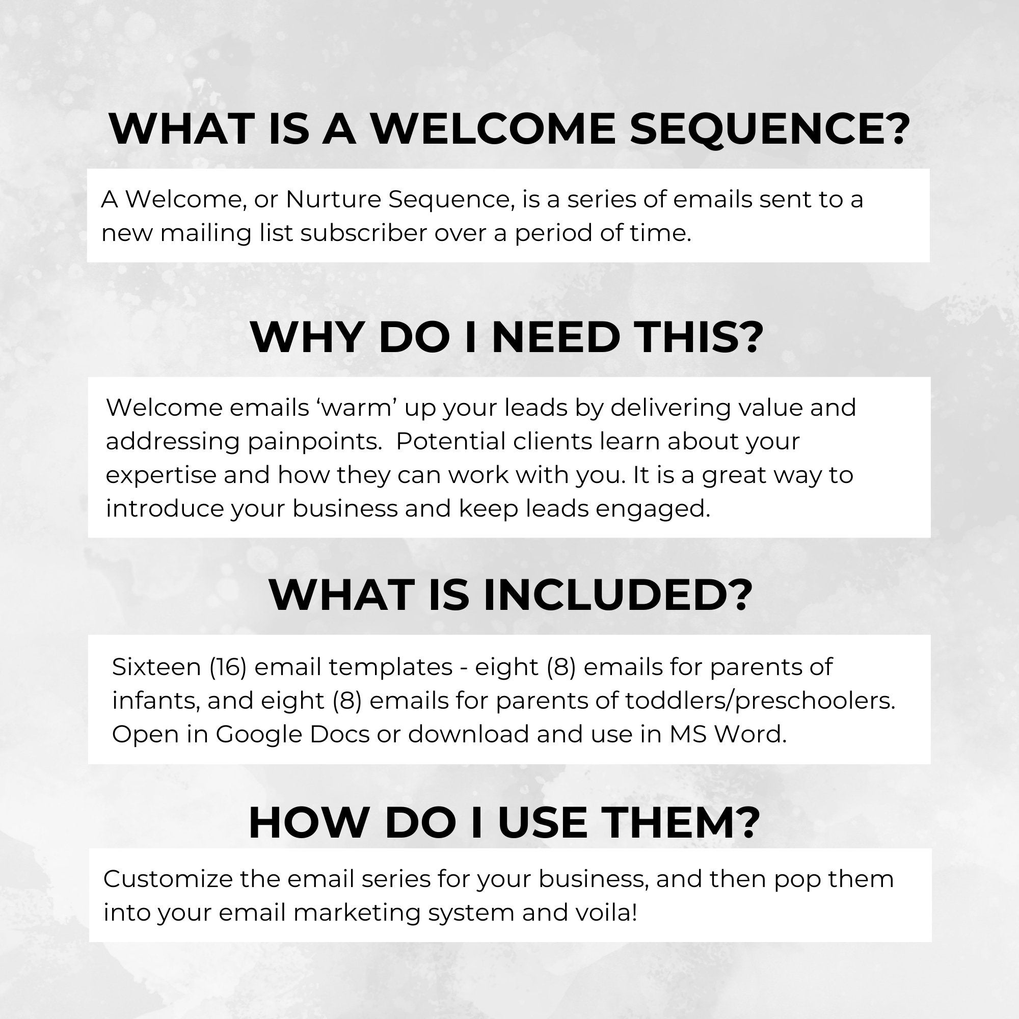 Welcome Sequence Email Templates, Sleep Consultant, Done for You ...