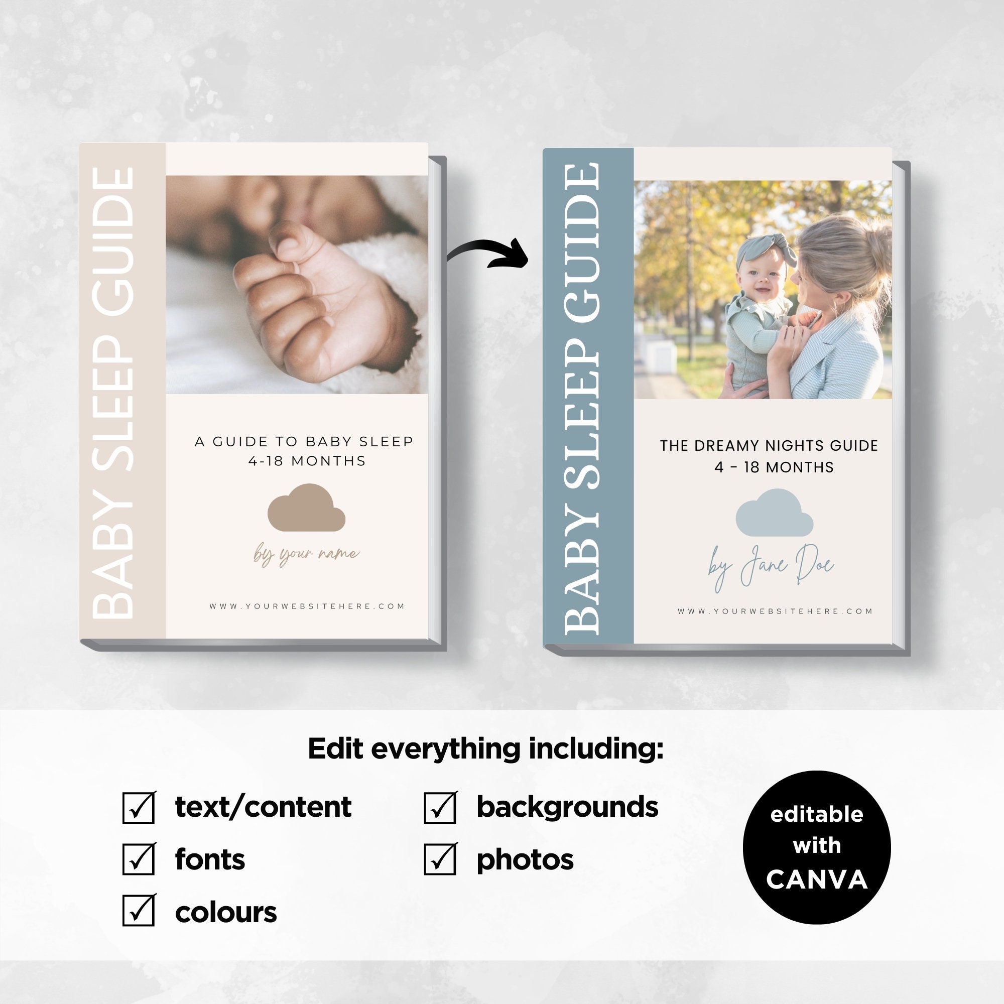 Baby Sleep Guide Template, Infant Sleep Ebook, Sleep Consultant ...