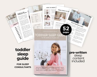 Toddler Sleep Guide Template: Editable Canva Ebook (Digital Download)