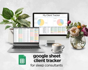 Client Tracker Google Sheets Templates, Sleep Consultant Coach, Digital Customer Log, Client Management, Spreadsheet, CRM, Instant Download
