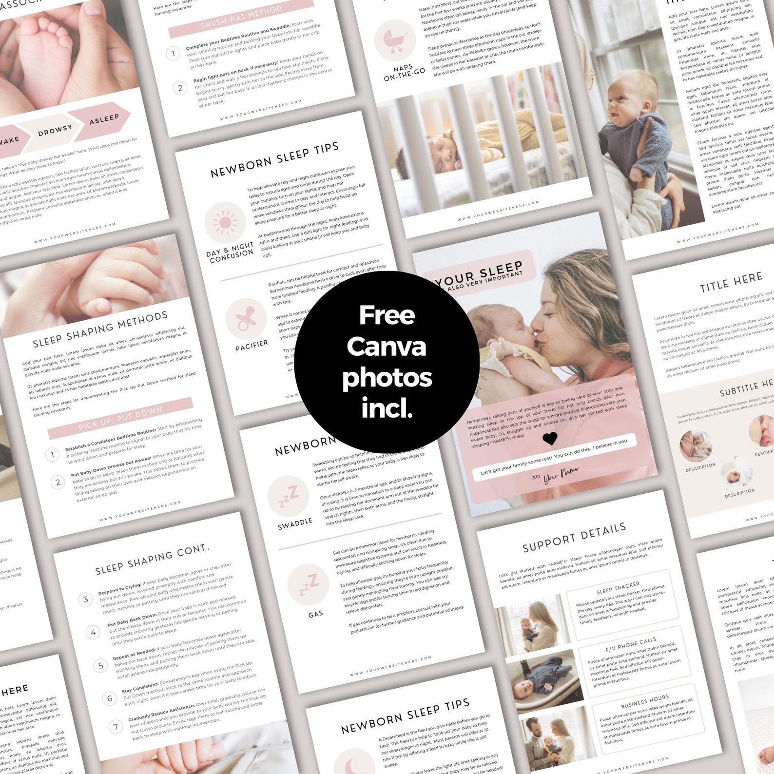 Newborn Sleep Plan Template for Sleep Consultants, Postpartum Doula ...