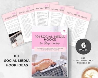 101 Social Media Hooks, Sleep Consultants, Social Media Content, Sleep Coach, Call to Action Instagram, Instagram, Facebook, TikTok