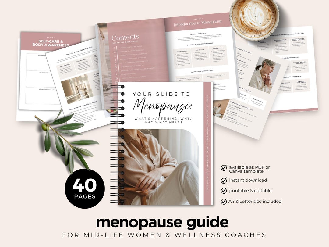 Menopause Guide: Symptom Relief & Hormone Balance (canva Template) - Etsy