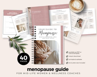 Menopause Guide: Symptom Relief & Hormone Balance (Canva Template)