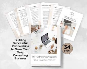 The Partnership Playbook for Sleep Consultants, Networking, Partner Marketing, Referral Network, Business Development, Digital Download