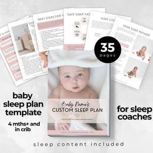 Client Sleep Plan Template, Baby Sleep Plan for Sleep Consultants, Baby Sleep Training, Infant Sleep Plan, Baby Sleep Guide, Doula, Canva