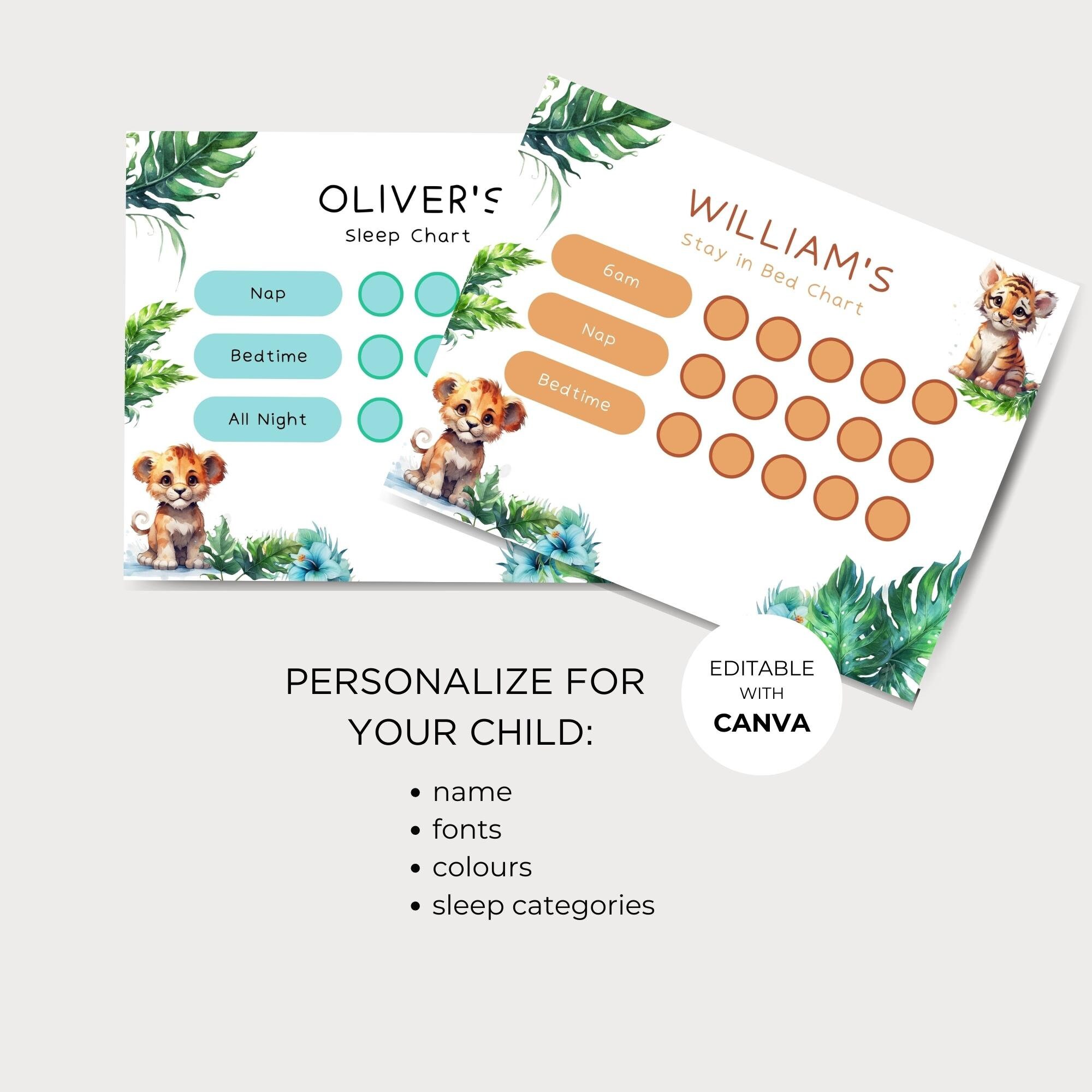 Bedtime Chart Toddler Stay in Bed Chart Sleep Training Etsy