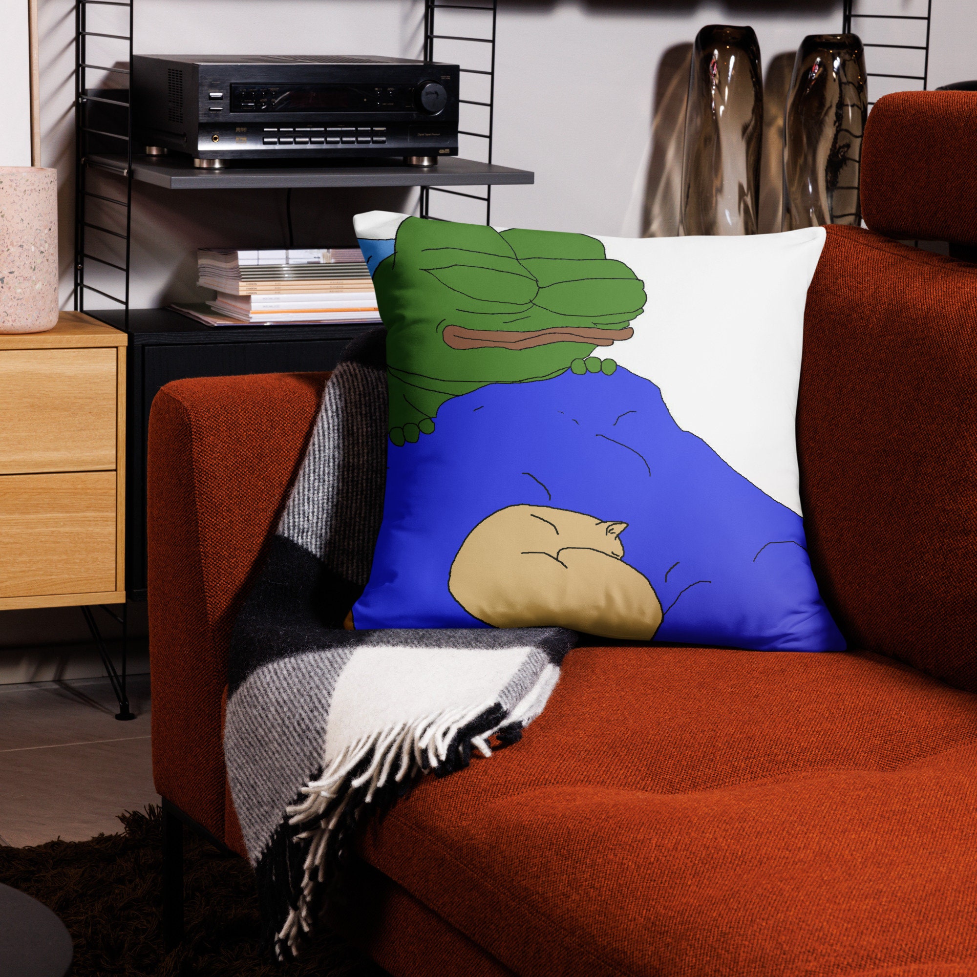 Pepe the frog shop pillow