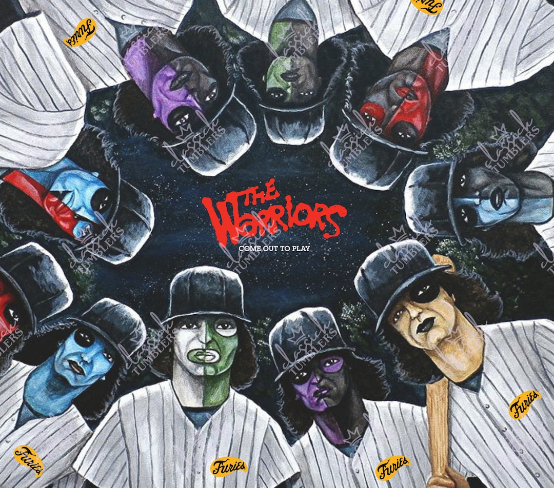 The Warriors Movie Baseball Furies 20oz Skinny Tumbler Sublimation Wrap