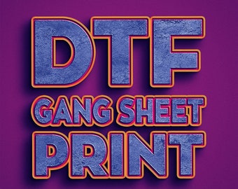 Custom DTF Gang Sheet, DTF Transfers, Direct to Film Transfer, Wholesale Gang, Personalized Heat Print, Bulk DTF Sheet, Ready to Press