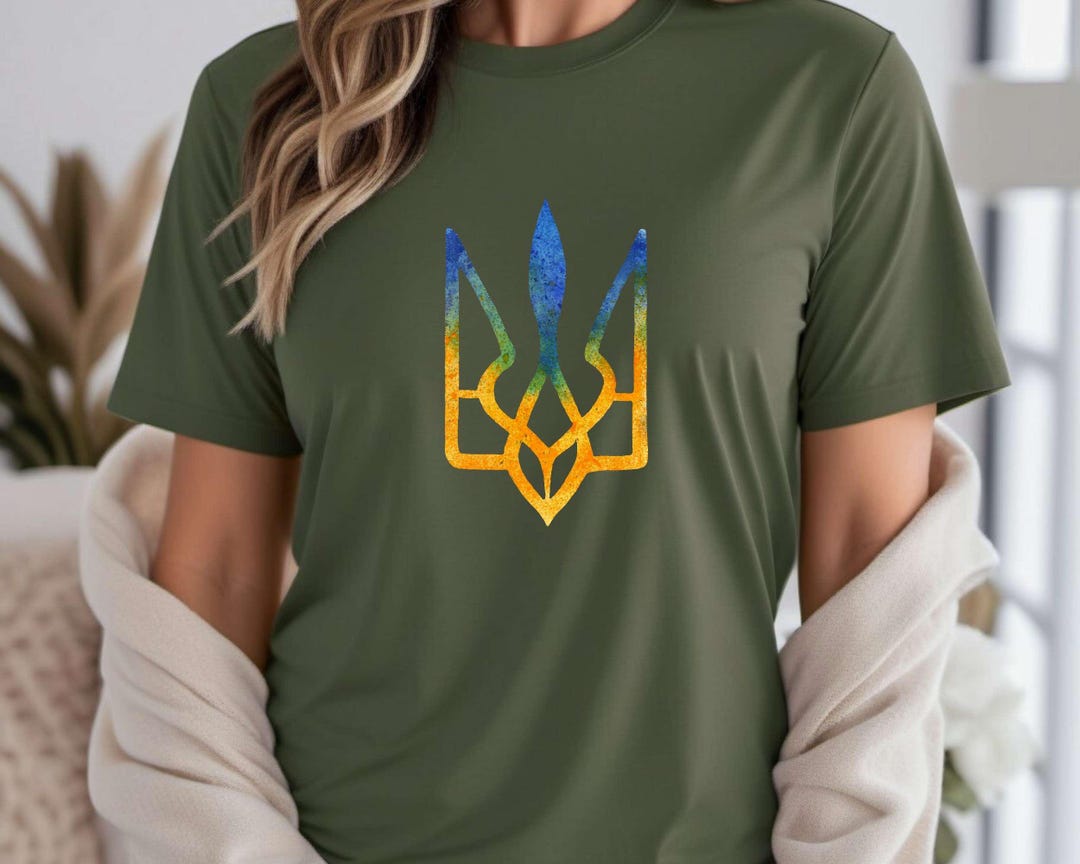 Slava Ukraini T-shirt, Ukraine Tee, Trident Symbol Shirt, Ukrainian ...