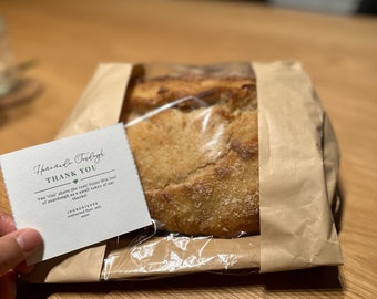 Cartellini per lievito naturale fatti in casa: ringraziamento e istruzioni per la cura del pane (download digitale, stampa a casa)