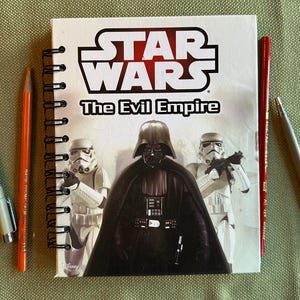 Repurposed Star Wars book for writing, drawing, doodling and journaling.