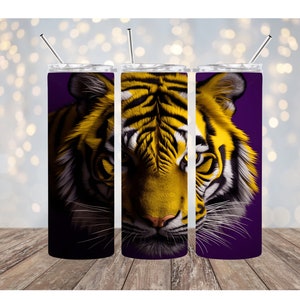 Paars en goud met tijger