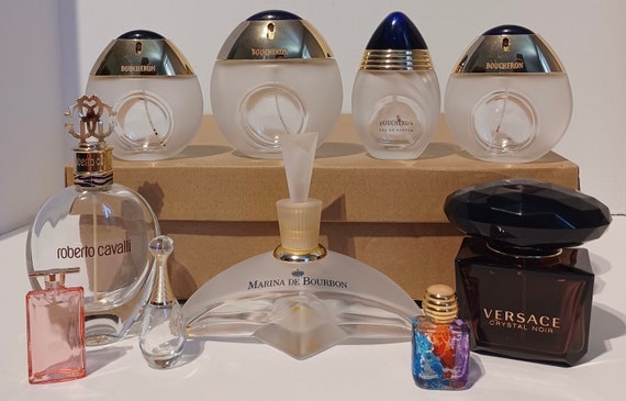 Lot 10x Empty Perfume Bottles Versace - Boucheron… - image 1