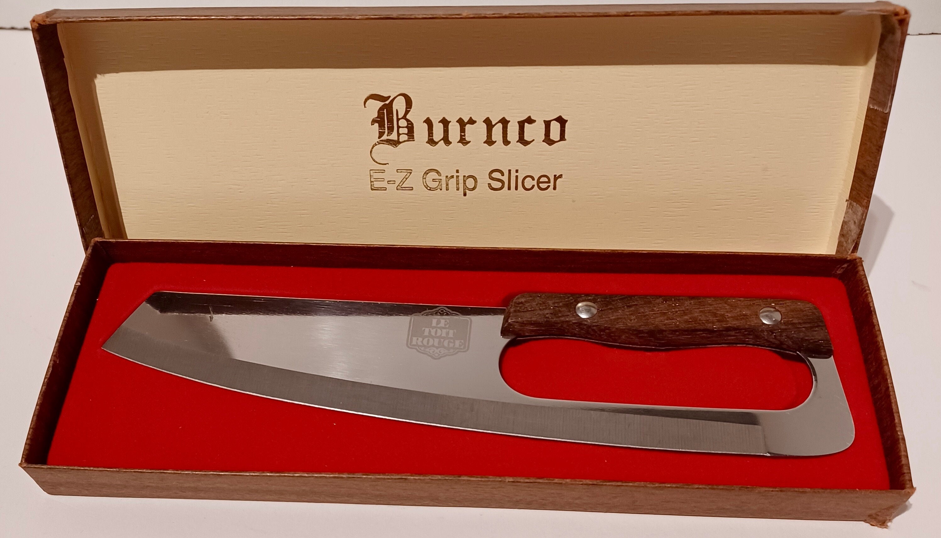 RETRO SET OF (6) BURNCO STAINLESS STEEL SERRATED STEAK KNIVES