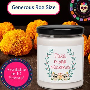 Dia de los Muertos Decor, Gift for Loss, Novena Candle, Ofrenda Accessory, Grief Gift, Altar Candle, Mourning Gift, Mexican Culture Item