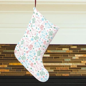 Trans Pride Christmas Stocking, Trans Christmas Gift, Trans Youth, Trans Home Decor, LGBTQ Christmas Decor, Inclusive Christmas Stocking
