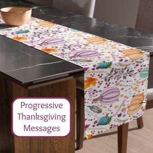 Indigenous Wisdom Thanksgiving Table Runner, Indigenous Resistance Sovereignty Rights Home Decor, Native American Activist Gift