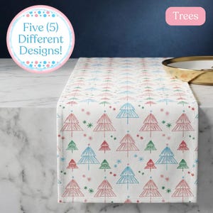 Transgender Christmas Table Runner, Trans Home Decor, Inclusive Holiday Accents, LGBTQ Hostess Gift, Progressive Dinner Accents