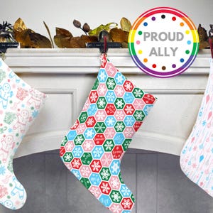 Transgender Pride Christmas Stocking, Trans Youth, Trans Home Decor, LGBTQ Christmas Decor, Inclusive Christmas Stocking, Positive Messages