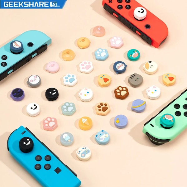 Various thumb grips for the Switch